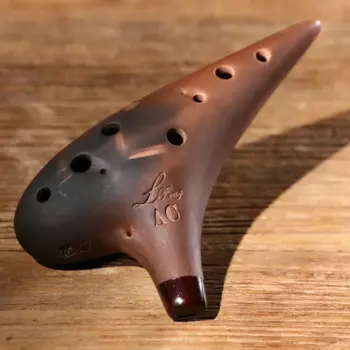 12 отверстий среднего диапазона AC Ocarina роскошные профессиональные музыкальные инструменты фиолетовый песок Ocarina of Time Aztec аксессуары для представлений