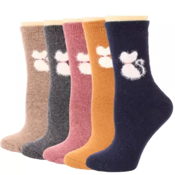 12 пар, женские шерстяные носки
