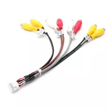 12 Pin Универсальный автомобильный радиоприемник RCA Аудио Видео провод CCD AUX AV вход кабель адаптер проводка соединитель для Android плеер