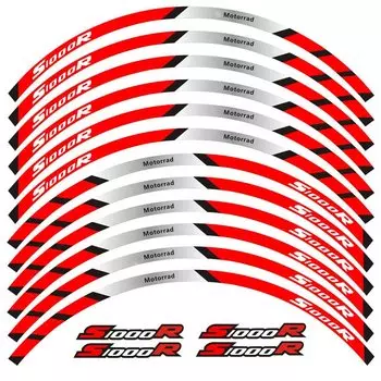 12 полосок, светоотражающие наклейки для мотоциклов, обод колес, наклейки для мотоцикла, украшения, Стайлинг для BMW S1000R s1000 r s 1000r
