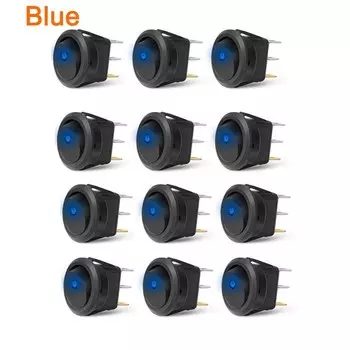 12 шт., 12 В, круглый переключатель для управления питанием