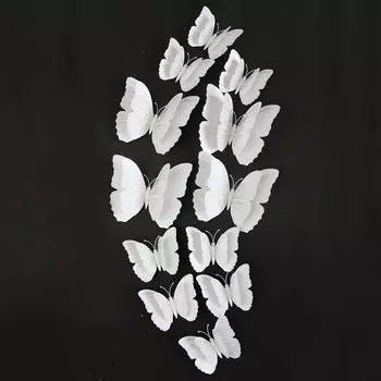 12 шт. 3D бабочек Ambilight настенных наклеек