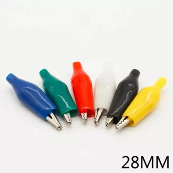 12 шт. изоляционные металлические зажимы типа крокодил FAMCDI 28 мм