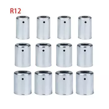 12 шт./лот, #6 #8 #10 a/c Сталь обжимной наконечник для Стандартный барьер шланг #6 #8 #10