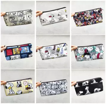 12 шт/лот Kawaii Snoopy карандаш чехол милый карандаш коробки канцелярские принадлежности сумка канцелярские принадлежности школьные принадлежности