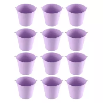 12 шт. маленькое ведро милый мини мясистый горшок с ручкой металлическое ремесло композитная секция подарок