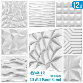 12 шт., настенные 3D-Наклейки для плитки, 50 х50 см