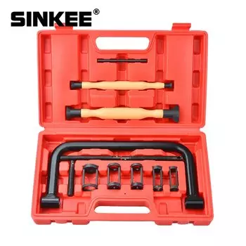 12 шт пружина клапана компрессора с клапаном ручного Lapper шлифовального инструмента двигателя головки цилиндра палки инструменты комплект