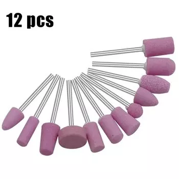 12 шт. Шлифовальная головка шлифовальная насадка Абразивный монтажный камень для вращающихся инструментов электроинструменты электрическая шлифовальная машина