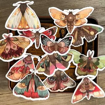 12 шт., стикеры для блокнота BLINGIRD в стиле ретро