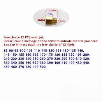 (12 шт./упак.) 4/042 главный жиклер TM24 27 28 мотоциклетный карбюратор главное сопло AX100 TZR125 150 TMX ВМ форсунки сопло