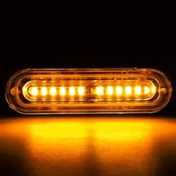 12 Светодиодных Стробоскопов, Автомобильные Аварийные Фотоэлектрические Сигнальные Огни, Желтый, Белый Свет Для Грузовиков