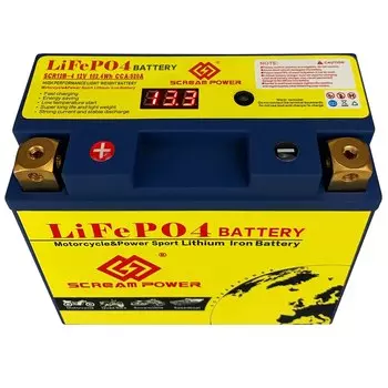 12 В 12-BS/12B-4 LifePO4 пусковая батарея для мотоцикла 8 Ач CCA 450A литиевая батарея для скутера с BMS для мотоцикла ATV UTV