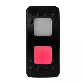 12 В 20 А двойной светодиодный клавишный переключатель 7 контактов DPDT ВКЛ./ВЫКЛ. На 3 позиции для морской лодки автомобиля Carling ARB 24 в 10 А