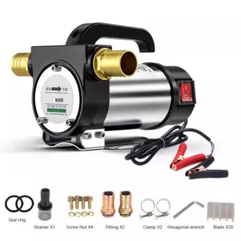 12 В/24 В/220 В всасывающий масляный прямой и обратный электрический насосный насос 50 л/мин самовсасывающий насос DC дизельный насос топливный диспенсер 580 Вт