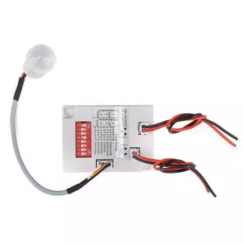 12 В 24 В 7-10 м автоматический инфракрасный датчик переключателя PIR модуль датчика движения тела регулируемый для времени для коридора, ванны, склада, лестницы