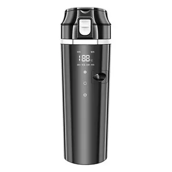 12 В/24 В автомобильная чашка с подогревом, умный датчик температуры, электрический чайник, термос из нержавеющей стали, чашка для путешествий, автомобильная кофейная кружка, грелка, бутылка