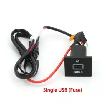 12 В/24 В автомобильный двойной USB-порт для зарядки QC3.0 Type-C, разъем блока предохранителей, адаптер для быстрой зарядки телефона для Ford Focus 2004-2011, аксессуары