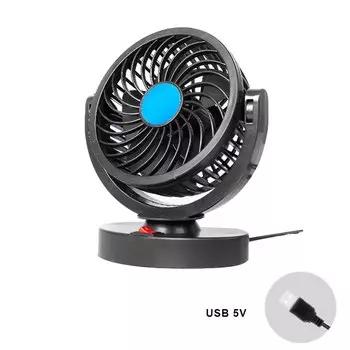 12 В/24 В автомобильный двойной вентилятор аксессуары для салона автомобиля 360 градусов-круглые аксессуары для охлаждения автомобиля