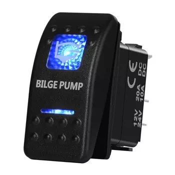 12 В/24 В синий светодиодный откидной насос клавишный переключатель SPST 5P ВКЛ./ВЫКЛ. Для автомобиля морской лодки IP66 NARVA Carling ARB автозапчасти