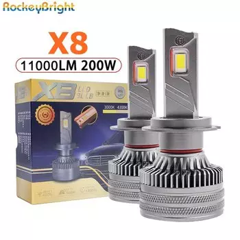 12 В 24 В x8 200 Вт Canbus H7 H11 H1 HB3 Светодиодные лампы светодиодные лампы H1 H4 H7 H11 9005 9006 9012 Тумано светофора автомобиля.
