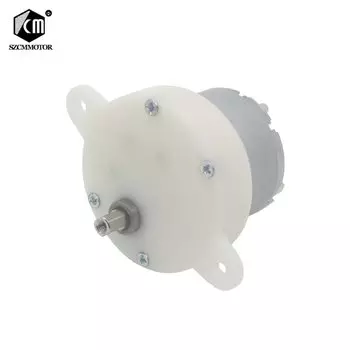 12 В 24 в двигатель постоянного тока для игрушек низкая скорость 10 об/мин редукторный двигатель пластиковая Шестерня эксцентриковый вал редукторный двигатель