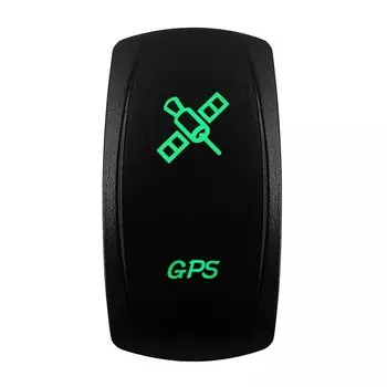 12 В 24 в лодочный автомобиль 5 контактов вкл/выкл SPST клавишный переключатель-GPS-зеленый светодиод Водонепроницаемый IP66 для Carling ARB 4X4 NARVA