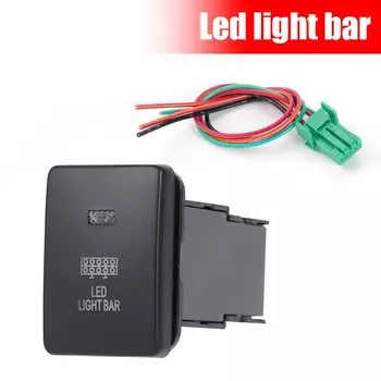 12 В 3A автомобильный кнопочный переключатель противотуманных/задних/вождения/точечных фонарей для Mitsubishi Triton MQ MR Pajero Sport двойной светодиод с жгутом кабеля