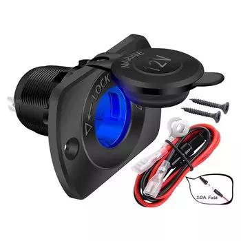 12 В автомобильный прикуриватель, замена розеток 12 В с водонепроницаемой вилкой панели для лодки, морского квадроцикла, автофургона