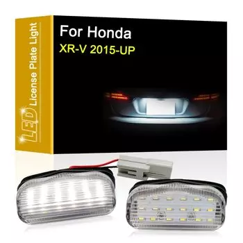 12 В для Honda Светодиодная лампа для номерного знака XRV 2015 2016 2017 2018 2019 2020 белый номерной знак в сборе