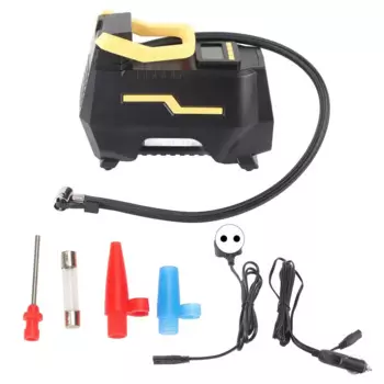 12 В двухцилиндровый автомобильный насос для шин, воздушный компрессор с подсветкой - портативный надувной насос для автомобилей 110-240 В