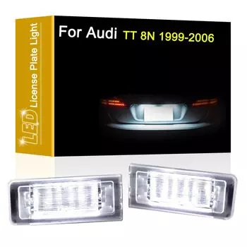 12 В фонарь для AUDI TT 8N 1999 2000 2001 2002 2003 2004 2005 белый номерной знак в сборе