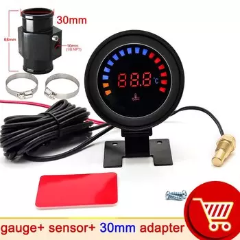 12 В измеритель температуры воды, датчик температуры с датчиком, 10 мм, 1/8 NPT, соединительная труба для температуры воды, адаптер шланга радиатора для автомобилей, лодок, грузовиков