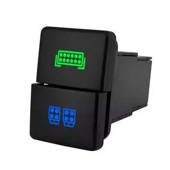 12 В кнопочный переключатель с двумя кнопками, светодиодные фонари и светодиодные рабочие фонари, автомобильные аксессуары для Toyota Prado 150 200 Landcruiser Hilux RAV4