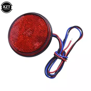 12 В круглые задние фонари для мотоцикла, отражатель заднего бампера, светодиодный внешний фонарь для двигателя, стоп-сигнал, габаритный фонарь для автомобиля, грузовика