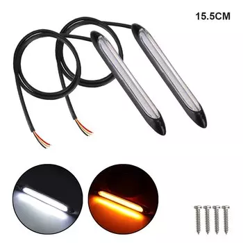 12 В мигающие светодиодные автомобильные DRL дневные ходовые огни указатели поворота динамические лампы для бездорожья 4x4 RV автомобильные аксессуары универсальные