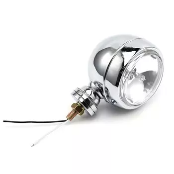 12 В мотоциклетный хромированный металлический ретро проходящий противотуманный фонарь для Harley Honda Bobber Chopper Touring Custom