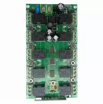 12 В постоянного тока, 10 каналов, 10 каналов, радиочастотная беспроводная система дистанционного управления, передатчик и приемник, 315/433 МГц/гаражные двери/лампа