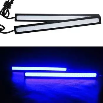 12 В постоянного тока, 17 см, синяя супер яркая фотолампа, водонепроницаемые автомобильные COB-лампы, DRL, противотуманные ходовые огни, Автомобильные светодиодные лампы