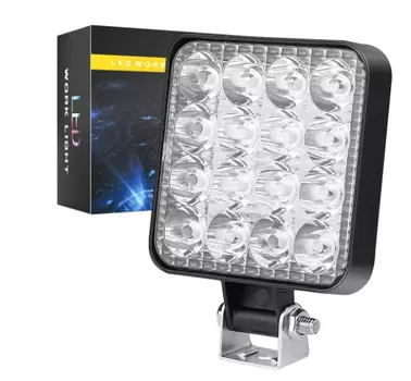 12 В водонепроницаемый светодиодный рабочий светильник квадратный прожектор 48 Вт рабочий свет фара для грузовика внедорожный ночной свет дальнего света для внедорожника