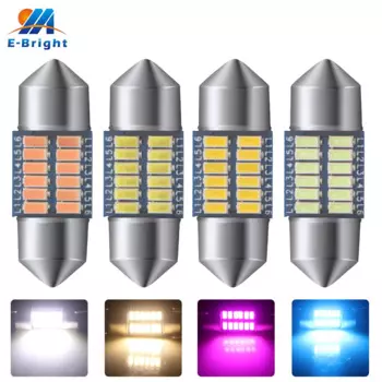 12 в пост. Тока 100 шт. 31 мм гирлянда C5W C10W светодиодное Автомобильное Зеркало для чтения двери шаг вежливости светильник номерного знака теплый белый Ледяной Синий