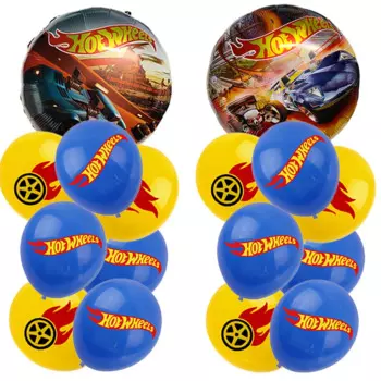 Детские автомобильные шары 12 шт.