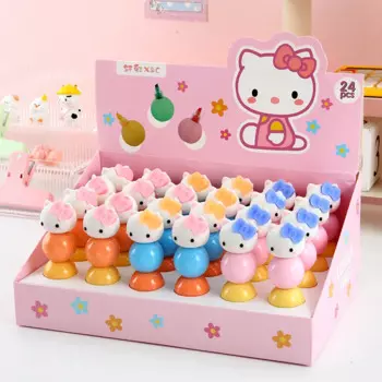 12pcs/ лот Sanrio Creative Kitty маркера пера милые маркеры рисования ручки флуоресцентная ручка школьные принадлежности