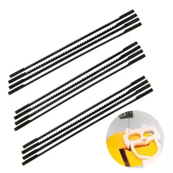 12 шт. полотно прокрутки пилы 125 мм 10TPI режущие инструменты для 16-дюймовой прокрутки пилы для дерева фанеры пластика и ДСП резка