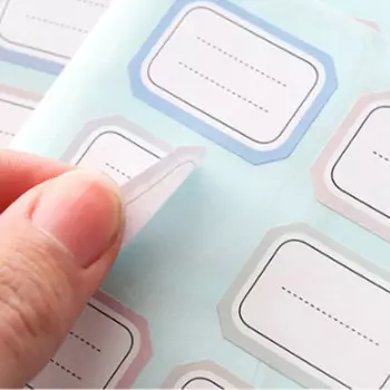 Белые самоклеящиеся этикетки leaffei