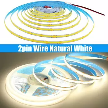 12V 24V COB LED Strip Light 320 528LEDs/M Flexible LED Tape Ribbon 3000K 4000K 6000K High Density Linear Lighting 0.5M 1M 5M 10M
