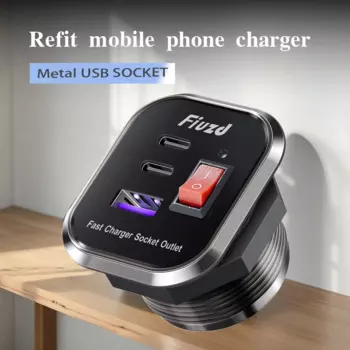 12 В 24 В быстрая зарядка USB розетка 3,0 розетка 12 В автомобильное USB зарядное устройство быстрой зарядки QC3.0 автомобильная розетка адаптер для RV Boat