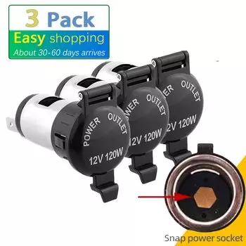 12V-36V 120W-250W розетка для автомобильного прикуривателя, термостойкий пластиковый мотоцикл