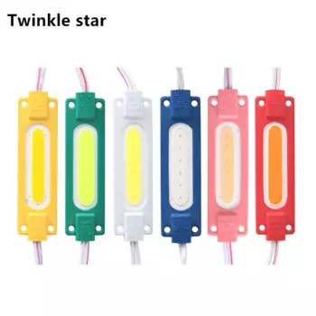 10 шт., водонепроницаемые светодиодные модули 12 В COB