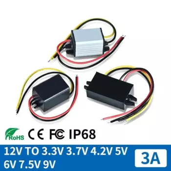 WAOHEI 12V к 3.3V 3.7V 5V 6V 7.5V 9V Преобразователь напряжения